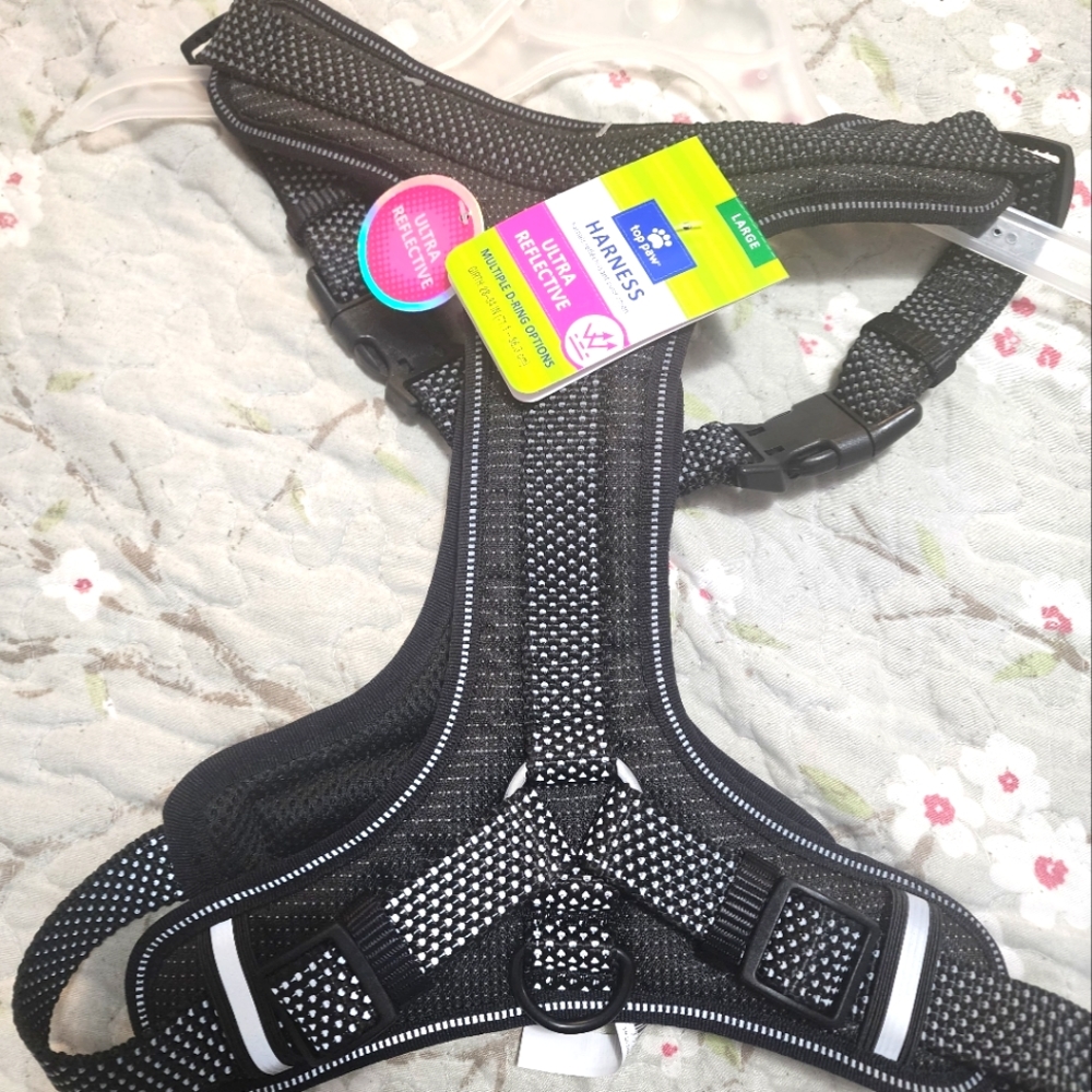 Top paw harness ultra reflective